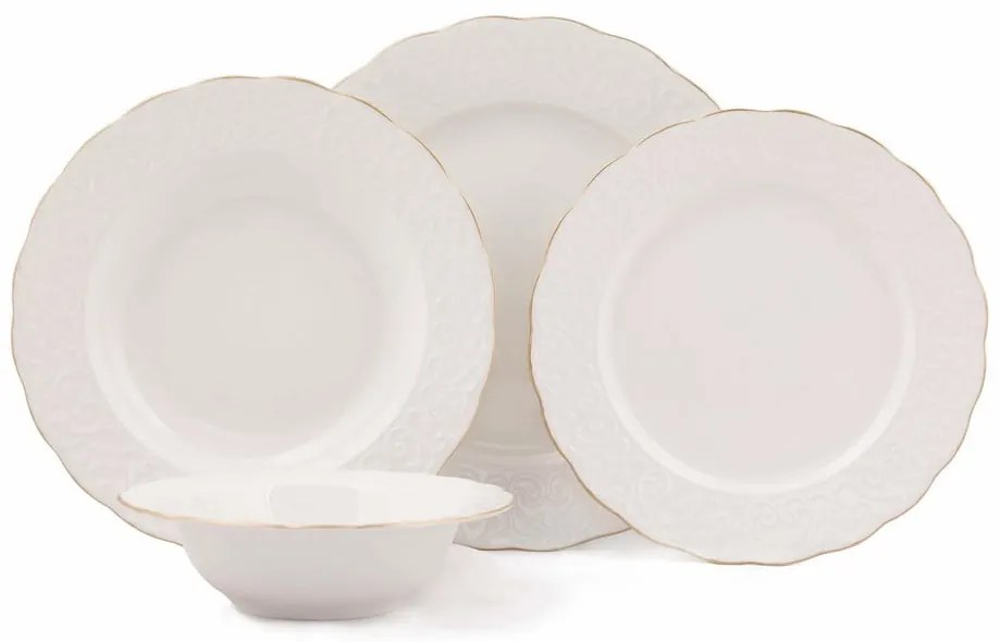 24-częściowy zestaw naczyń porcelanowych Simplicity