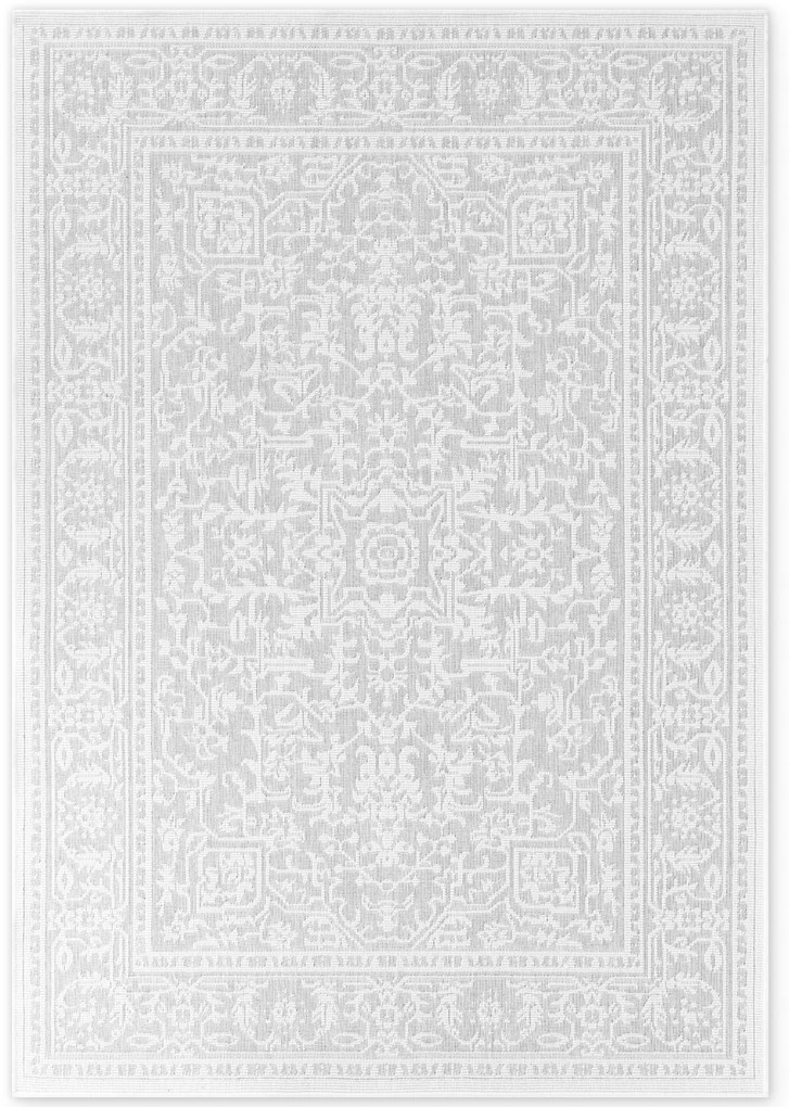 Dywan zewnętrzny dwustronny Duet szaro-kremowy 200 cm x 290 cm