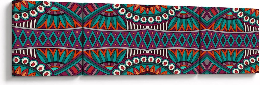 Obraz abstrakcji ozdobnej (170x50 cm)