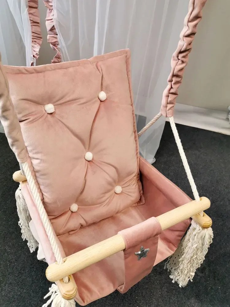 Różowa huśtawka dla dziewczynki C6-H91