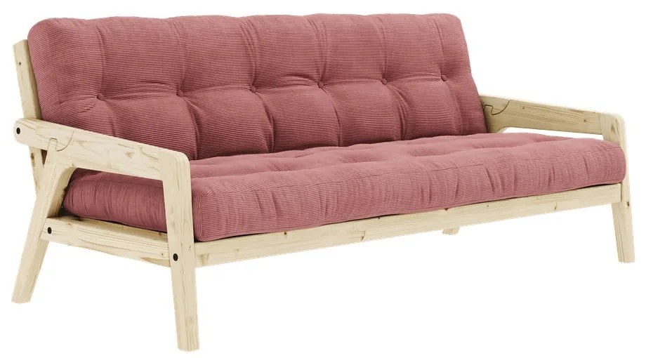 Różowa rozkładana sofa 190 cm Grab Clear – Karup Design