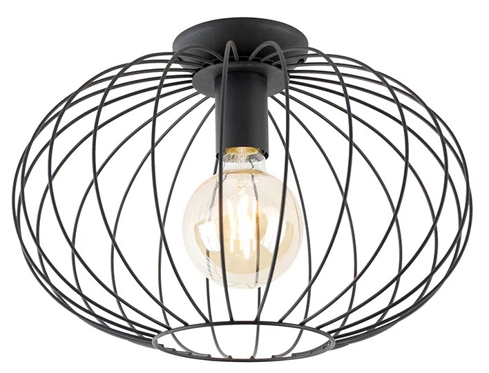 Inteligentna lampa sufitowa czarna z Wi-Fi G95 - Margarita