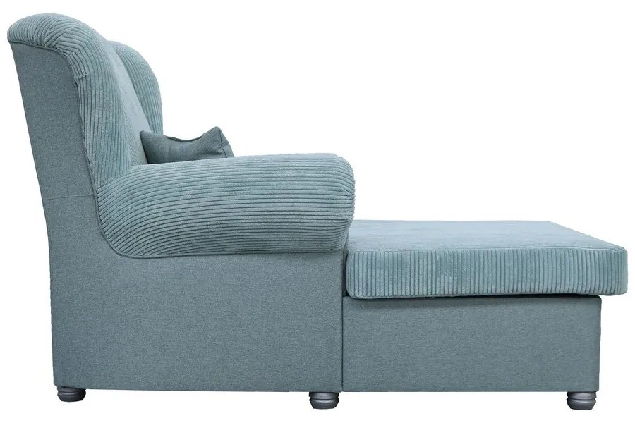 Szaroniebieski sztruksowy fotel Lord – Ropez