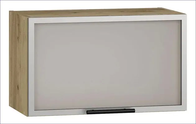 Kuchenna szafka górna okapowa z witryną dąb craft - Vokres 30X