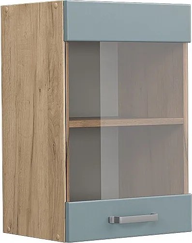 Szklana szafka kuchenna niebiesko-szary 40x31x60 r-line