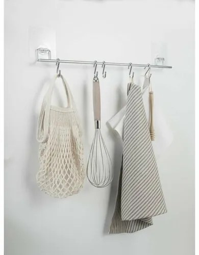 Compactor Samoprzylepna wisząca listwa kuchenna Bestlock Magic, 8 haczyków