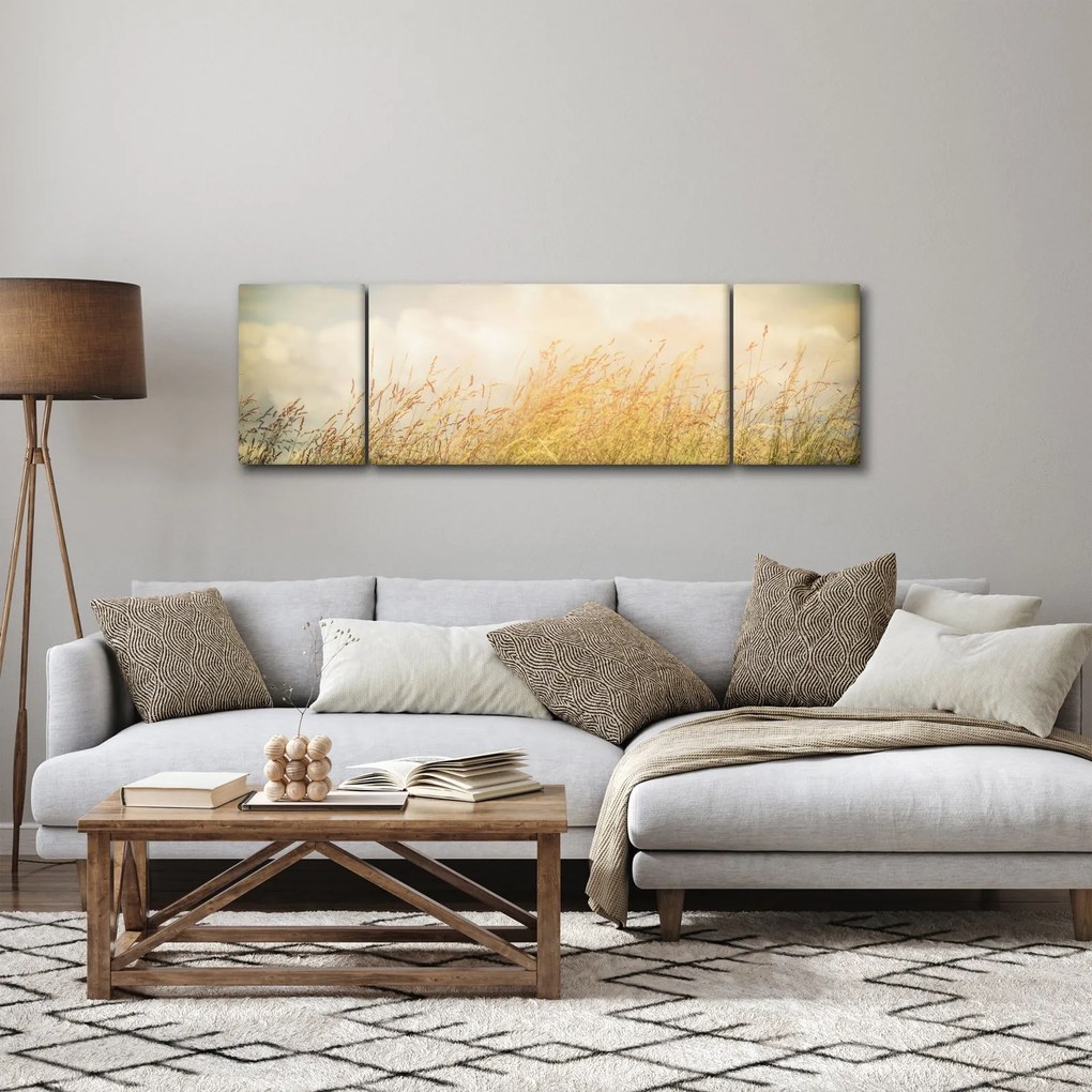 Obraz - Pole jesienią (170x50 cm)