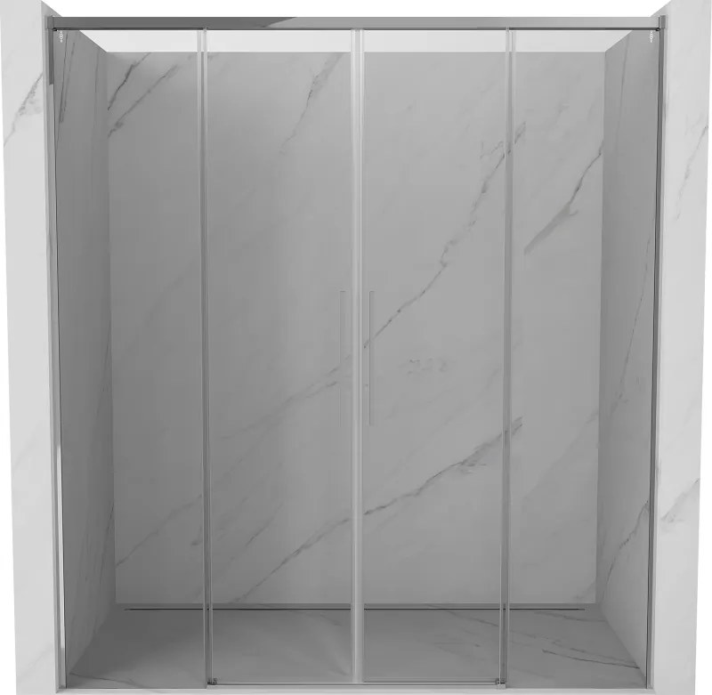 Mexen Rox Duo drzwi prysznicowe rozsuwane 170 cm, transparent, chrom - 8C2-170-002-01-00