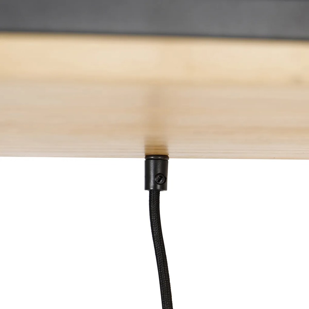 Inteligentna lampa wisząca czarna z drewnem, w tym 5 Wi-Fi G95 - Shelf