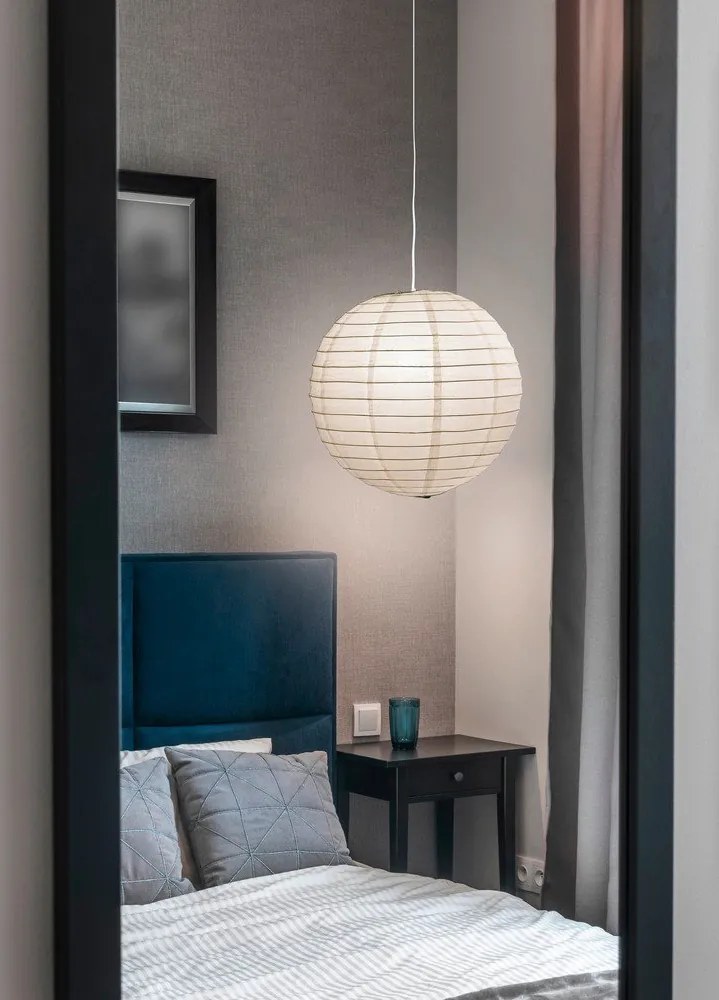 Biały abażur ø 40 cm Paper – Trio