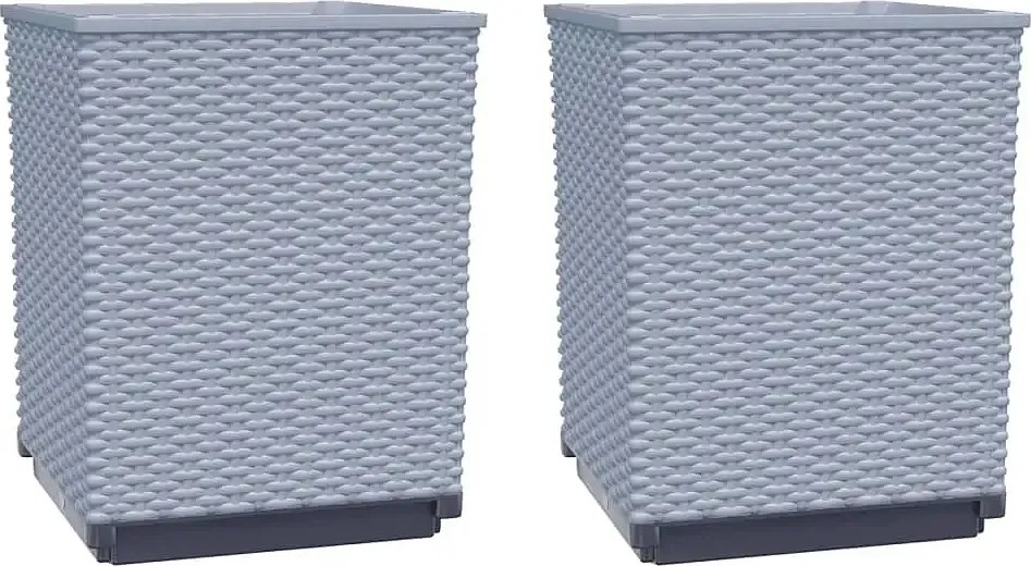 Zestaw 2 Jasnoszarych Donic Ogrodowych N4-P30