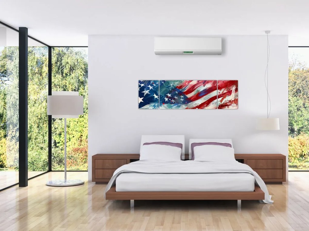 Obraz - Flaga USA (170x50 cm)
