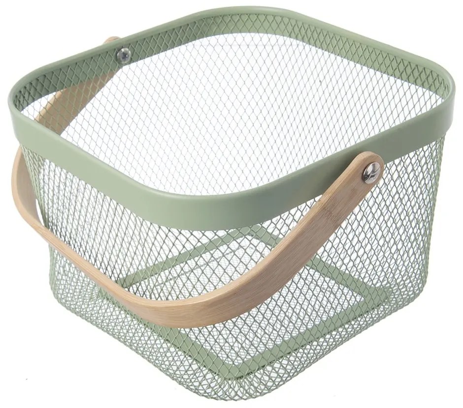 Metalowy koszyk druciany 24,5x24,5x30 cm Greenish – Orion