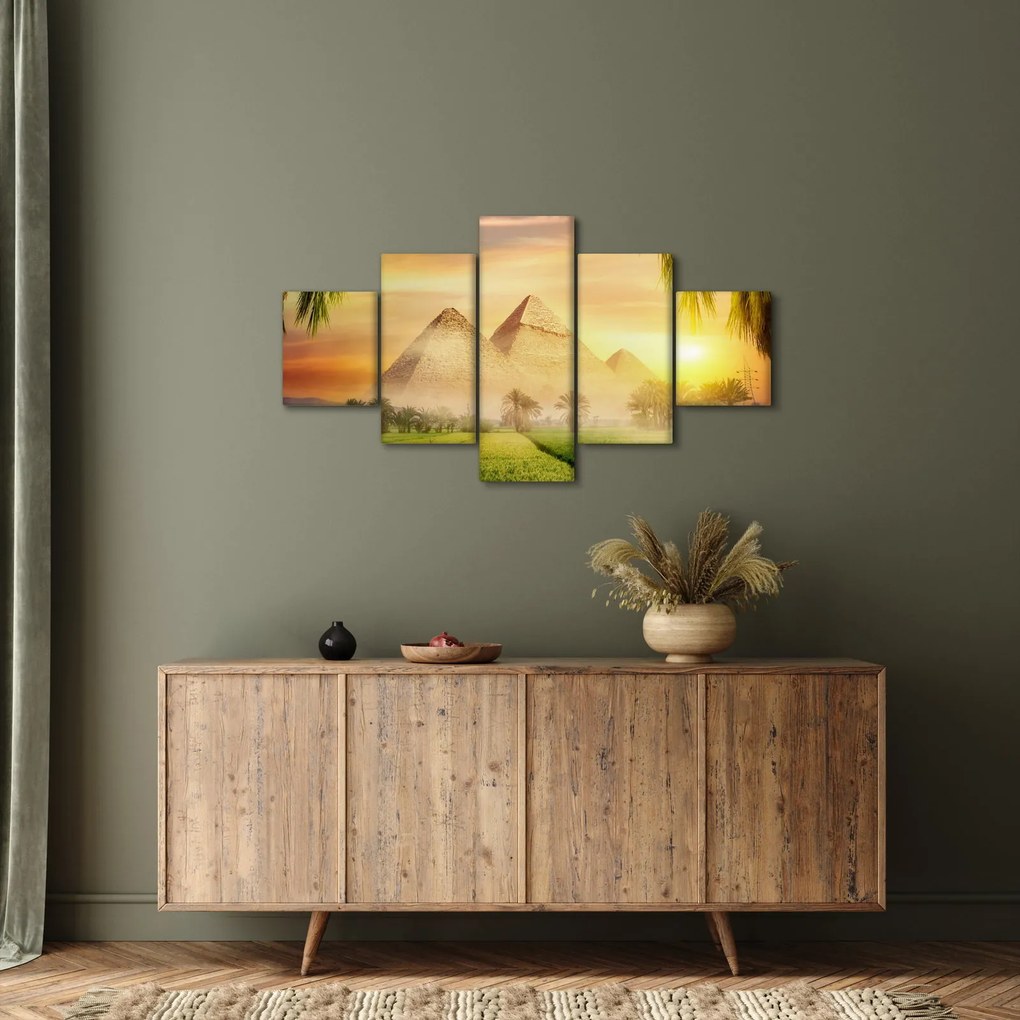 Obraz - Piramidy (125x70 cm)