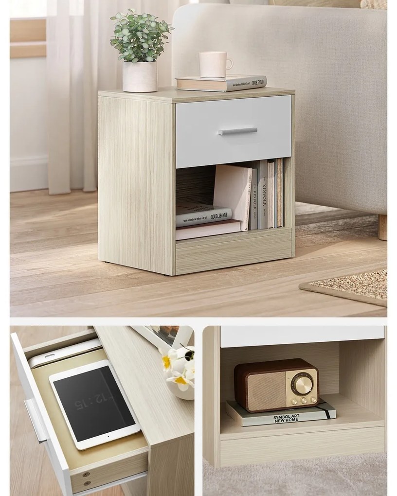 Zestaw szafek nocnych E1081, dąb, 2 szt.