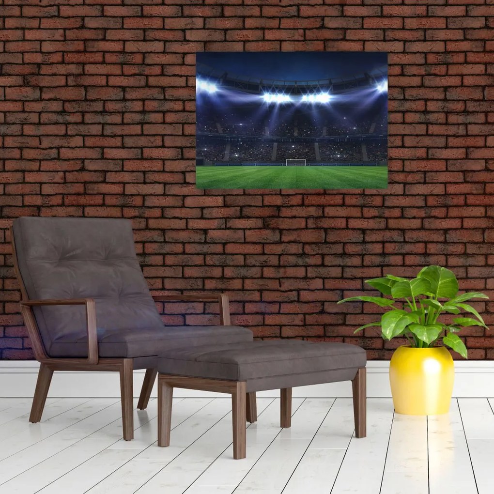 Obraz na szkle - Stadion piłkarski (70x50 cm)