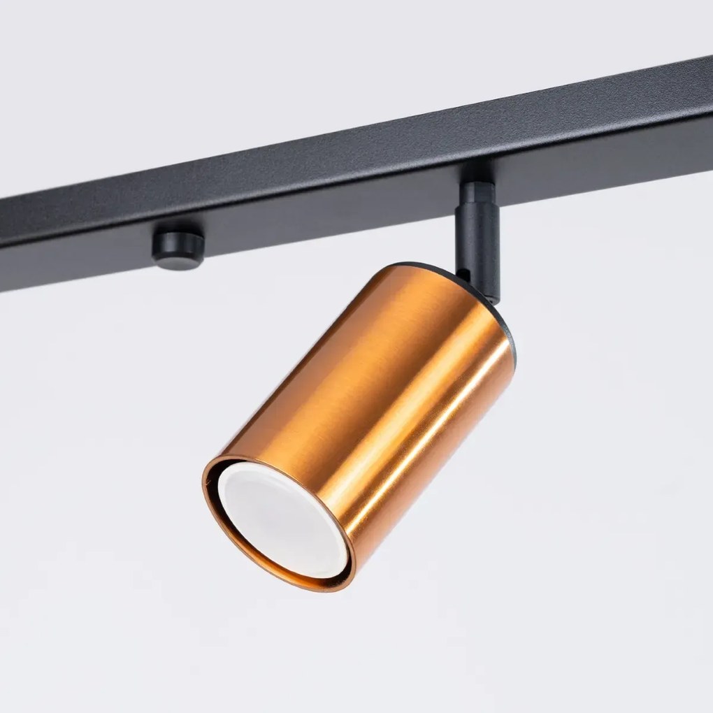 Listwa oświetleniowa WINX 6L czarna/miedź SOLLUX LIGHTING
