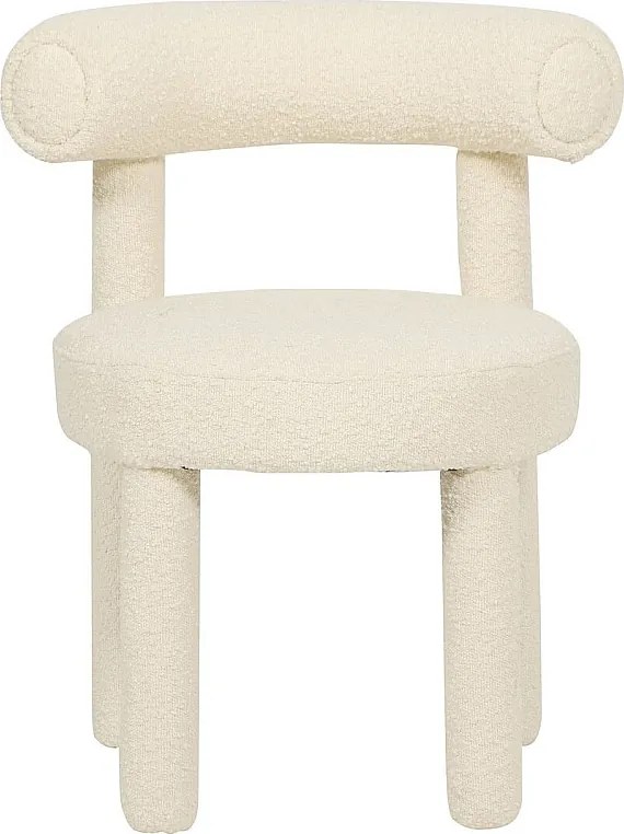 Krzesło 62x80x58 cm Jasny Krem Leith LET77L