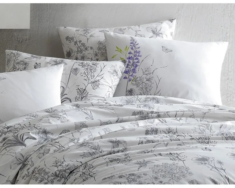BedTex Bawełniana pościel Myra biała, 220 x 200cm, 2 szt. 70 x 90 cm + 2 szt. 50 x 70 cm