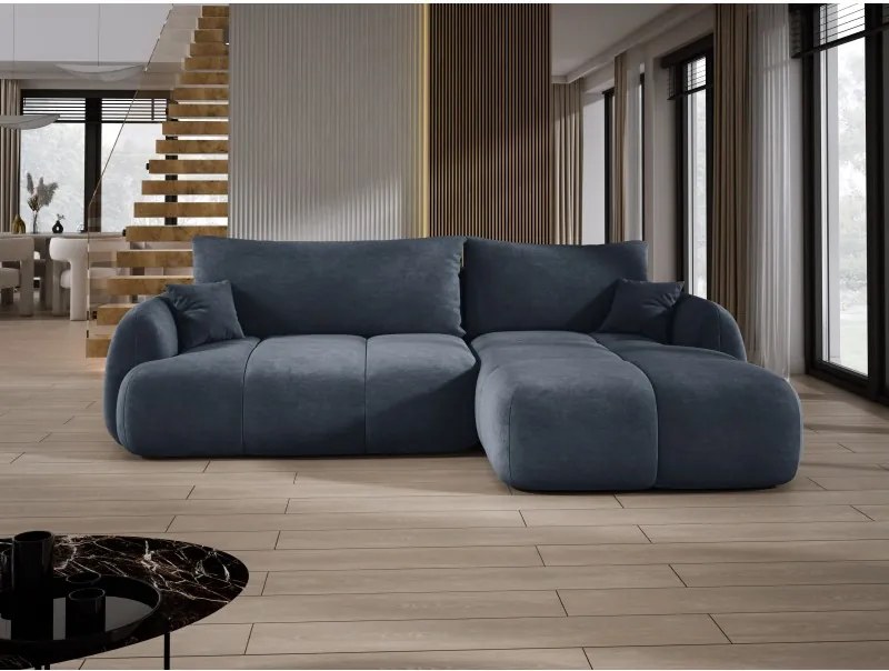 Narożnik COCO z funkcją spania poduszkami i pojemnikiem Cloud 97 DOMOHOME