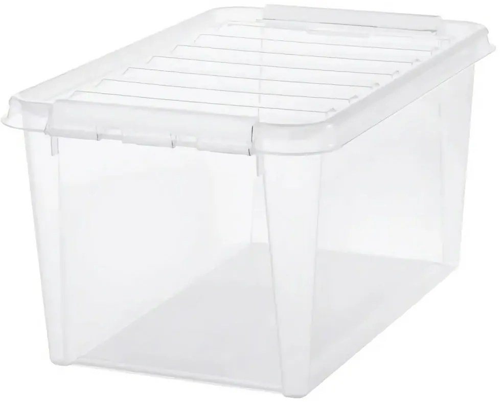 SmartStore Pojemnik z białymi klipsami Classic, 47l, 47 l