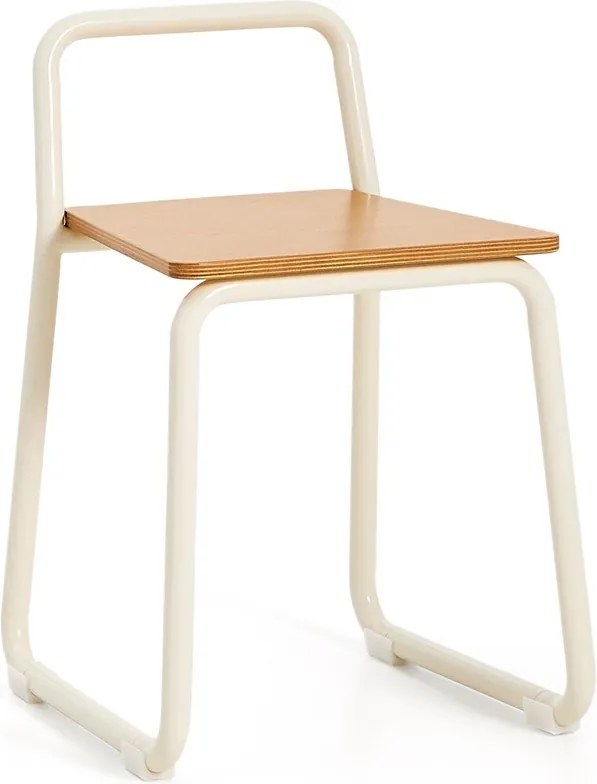 Beżowe metalowe krzesło dziecięce Tinn – Kave Home