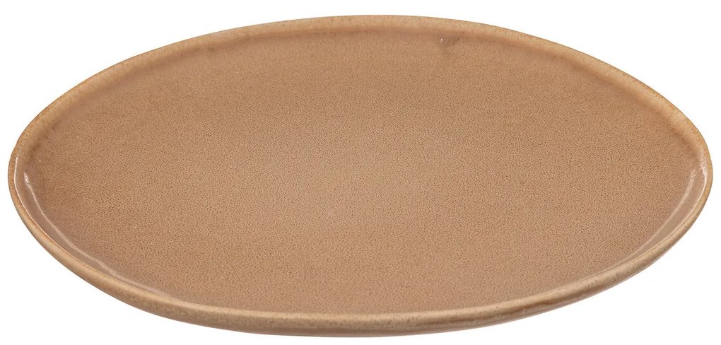 Talerz z kamionki brązowy, Ø 27 cm