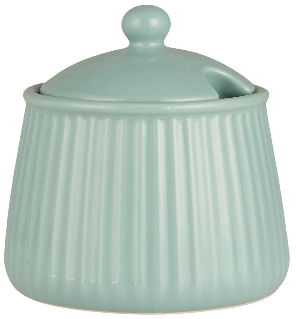 Ceramiczna cukiernica MYNTE GREEN TEA zielona