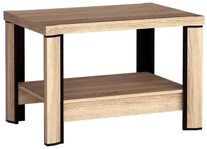 Stolik kawowy z półką dąb sonoma - Rectano 16X