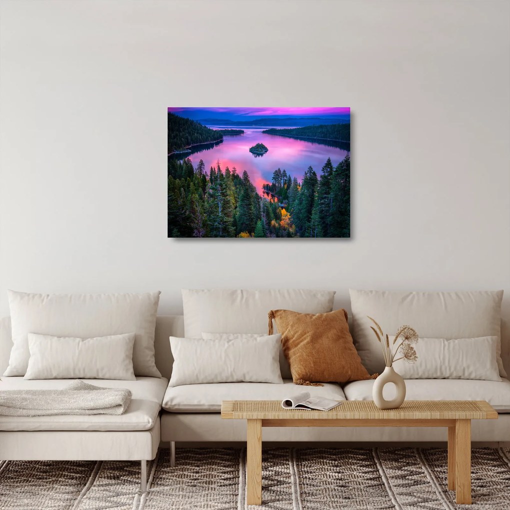 Obraz na szkle - Jezioro Tahoe, Sierra Nevada, Kalifornia, USA (70x50 cm)
