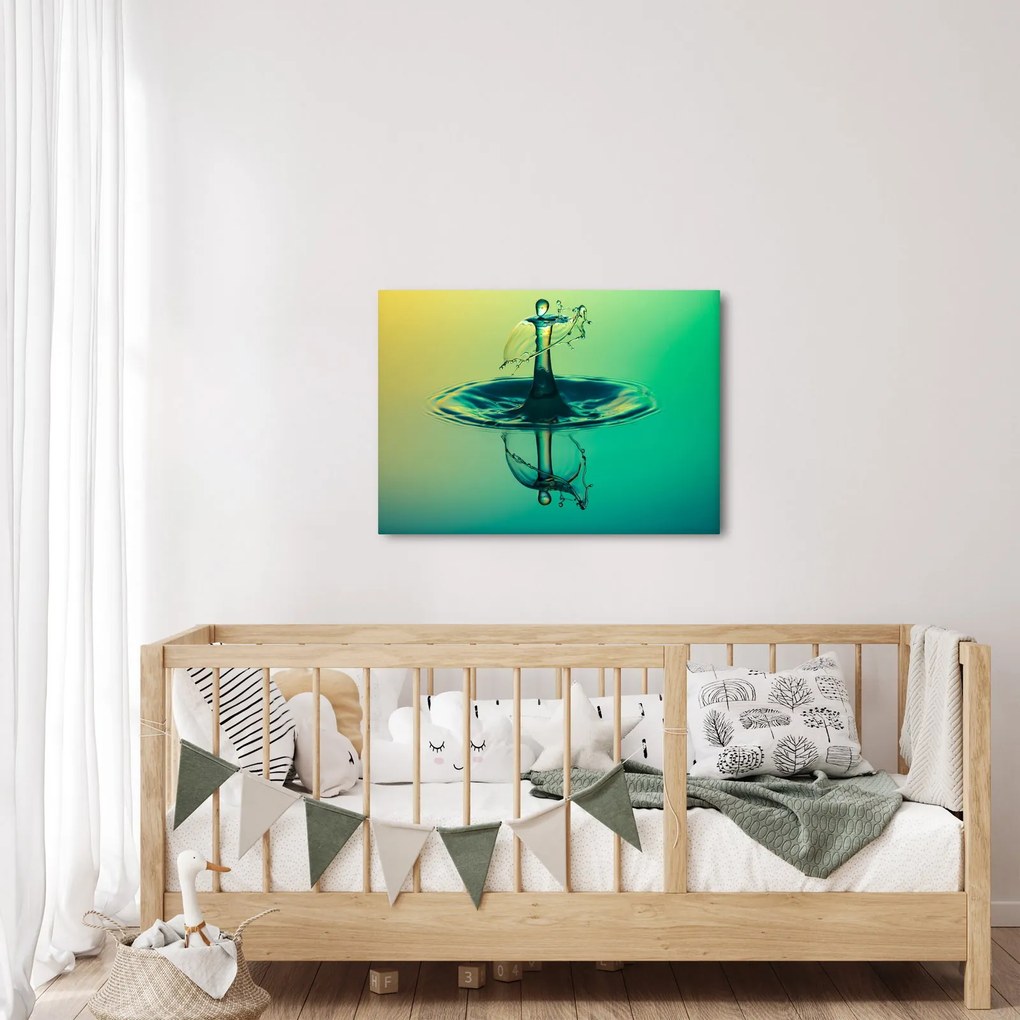 Obraz kropli wody (70x50 cm)