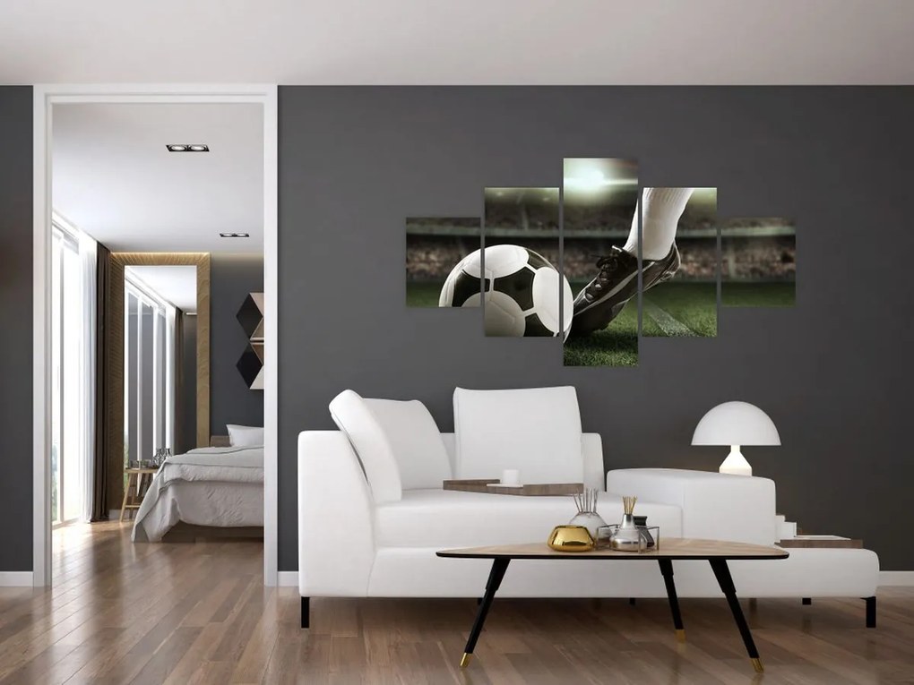Obraz - Piłka nożna (125x70 cm)