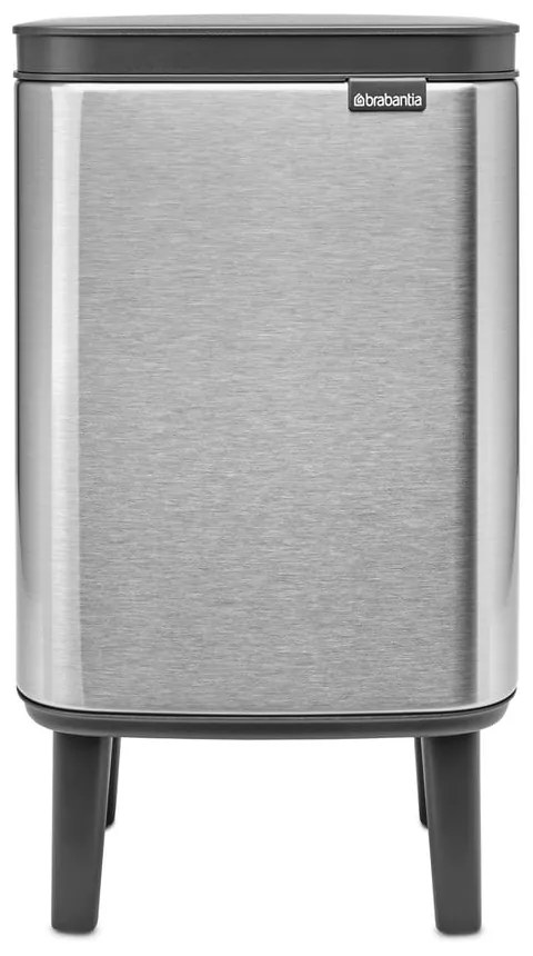 Stalowy kosz na śmieci w kolorze matowego srebra 4 l Bo Hi – Brabantia