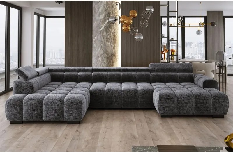 Narożnik BULL XL Lewostronny z elektryczną funkcją regulacji tkanina Eden 21 WERSAL