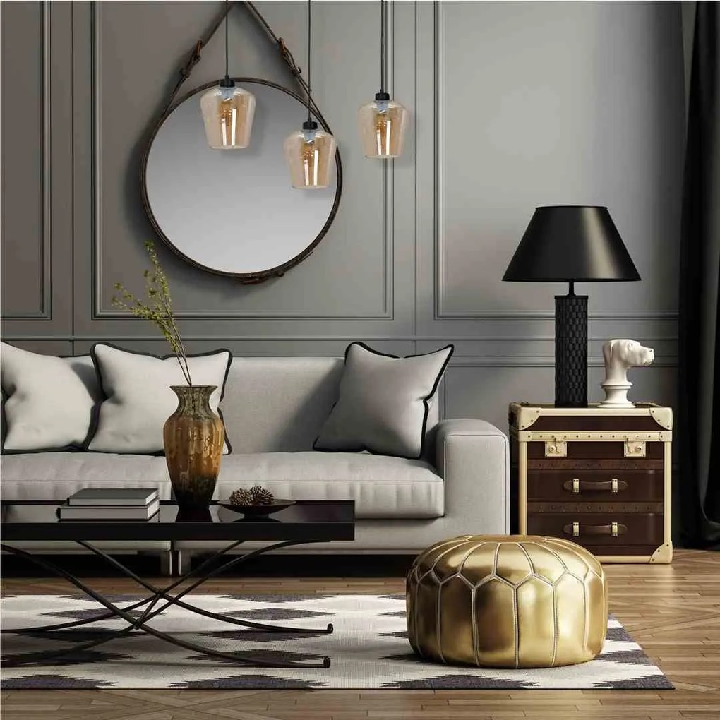 Lampa wisząca, potrójna SANTIAGO AMBER 3xE27