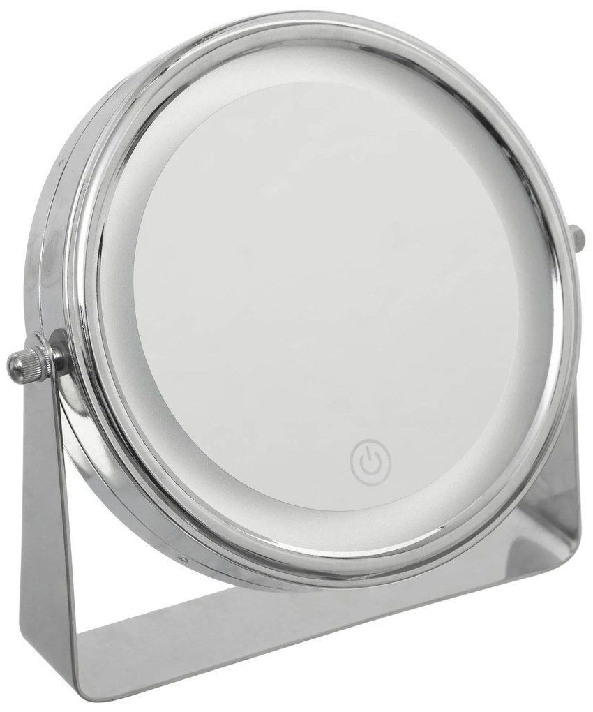 Podświetlane lusterko kosmetyczne LED, okrągłe, stojące
