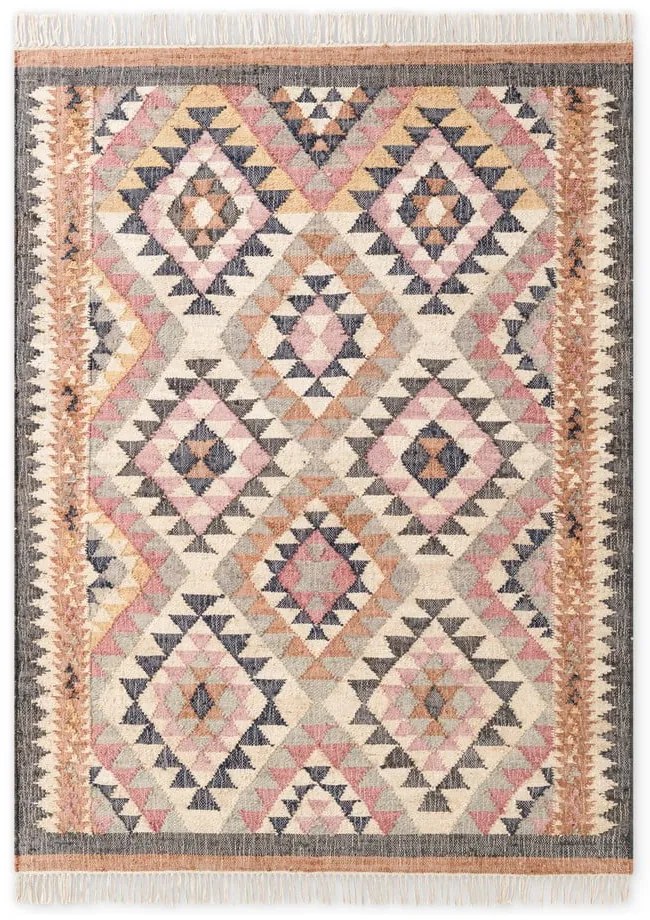 Szary dywan z juty tkany ręcznie 80x150 cm Roya Parsa – Elle Decoration