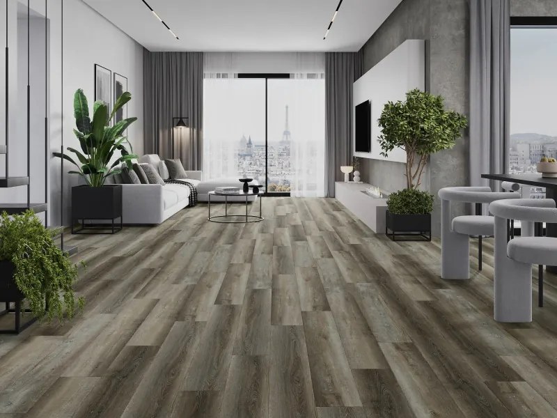 Mexen Aspen próbka paneli winylowych SPC 6,5 mm, podkład IXPE 1,5 mm, 4 V-Fuga, Dąb - F1012-S