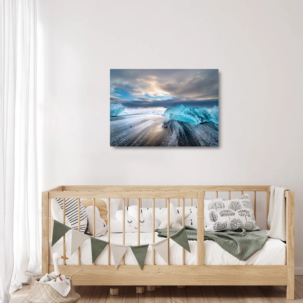 Obraz na szkle - Diamond Beach (70x50 cm)