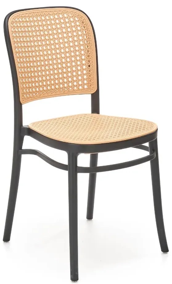 Krzesło K-483 naturalne/czarne HALMAR
