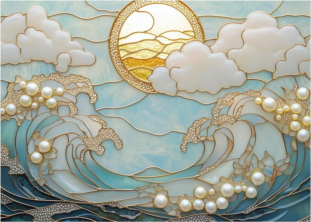 Obraz - 3D perły w oceanie (70x50 cm)
