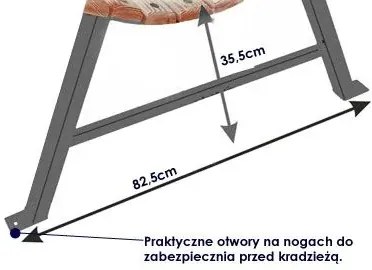 Ławka ogrodowa Wagris 150 cm - orzech
