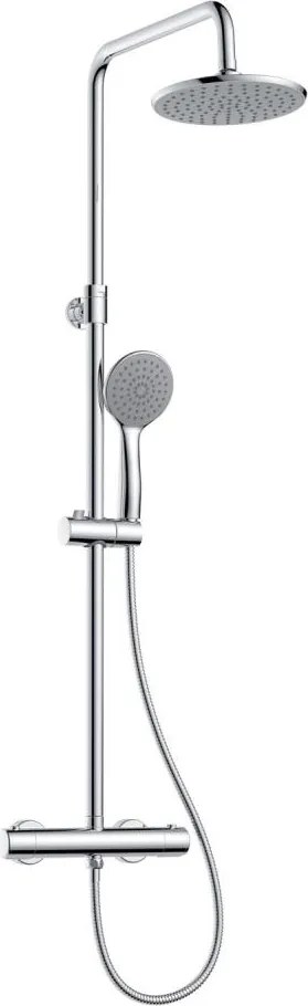 Zestaw prysznicowy z baterią HOUSTON, chrom błyszczący