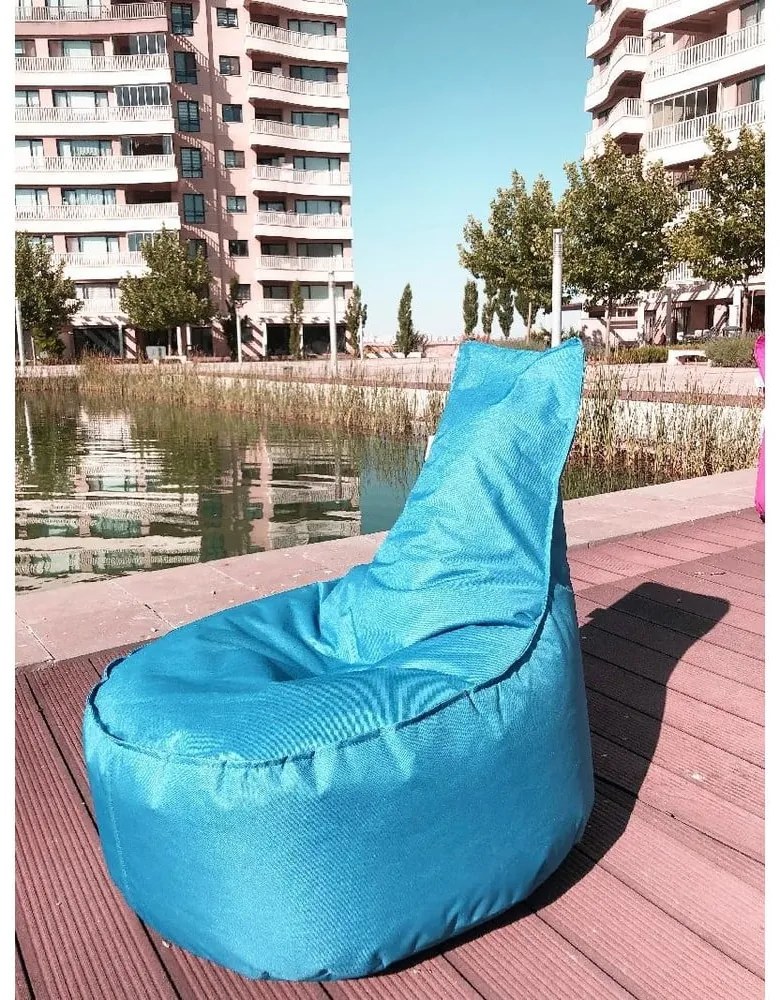 Turkusowy ogrodowy worek do siedzenia Aktif – Floriane Garden