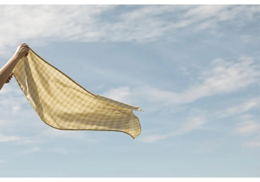 Obrus Really Nice Things Beige Vichy, 140x200 cm
