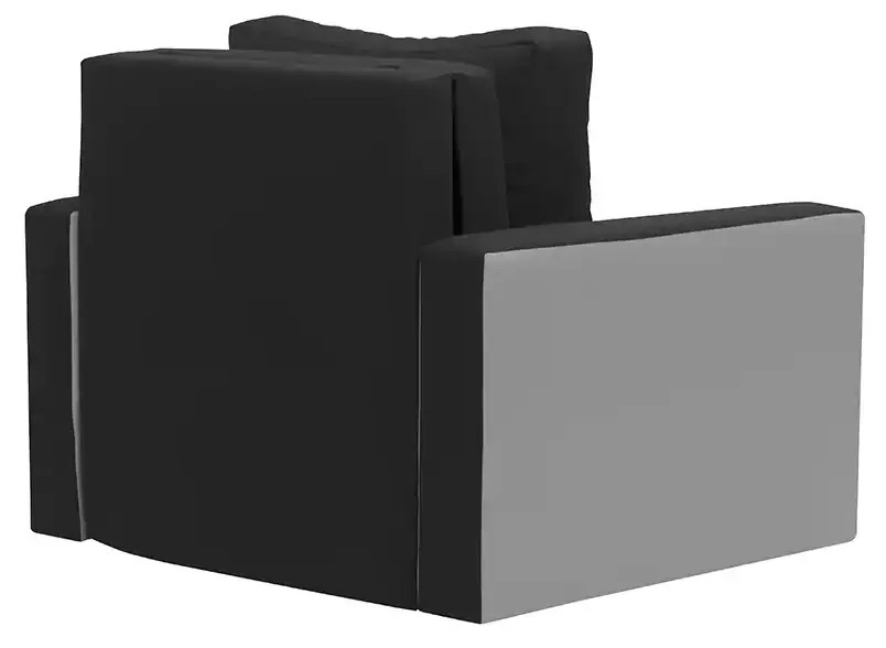 Fotel rozkładany z funkcją spania ASTO1 Srebrny/Czarny