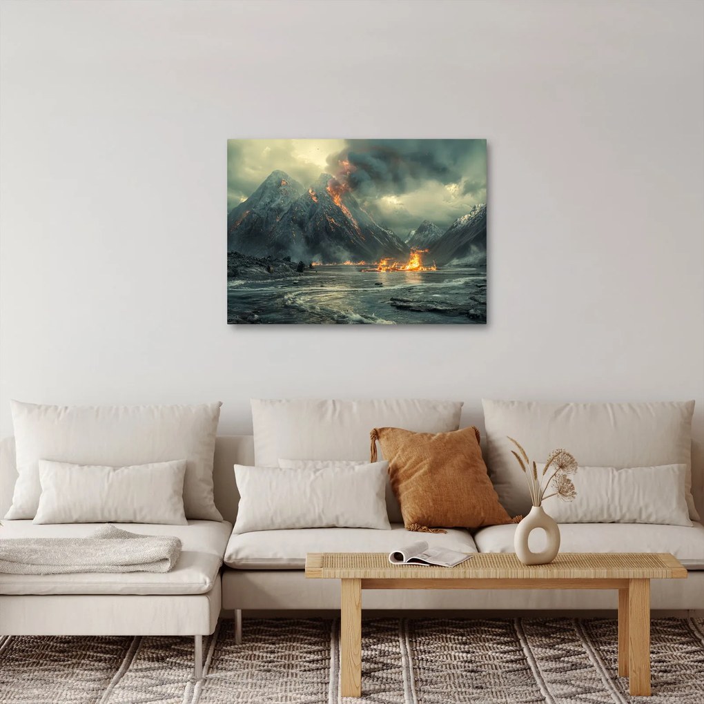Obraz - Erupcja wulkanu (70x50 cm)
