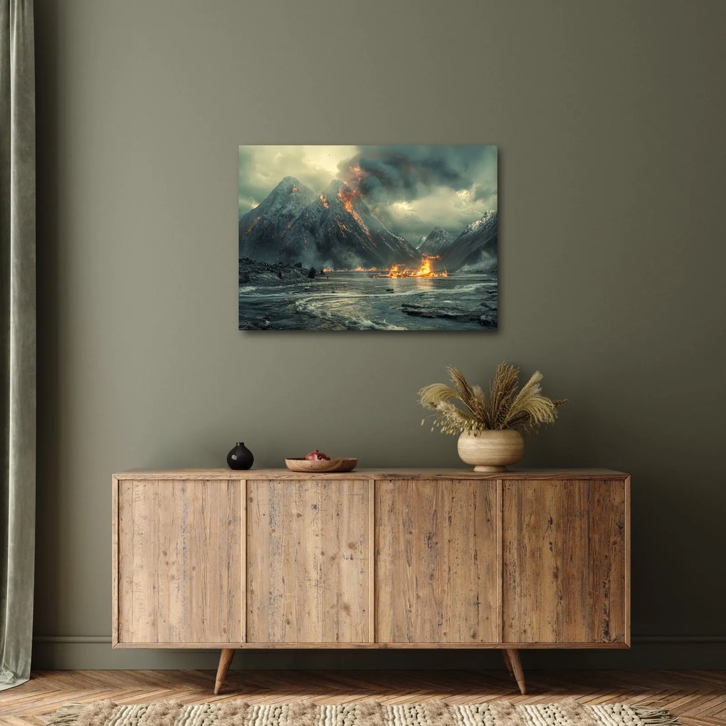 Obraz - Erupcja wulkanu (70x50 cm)