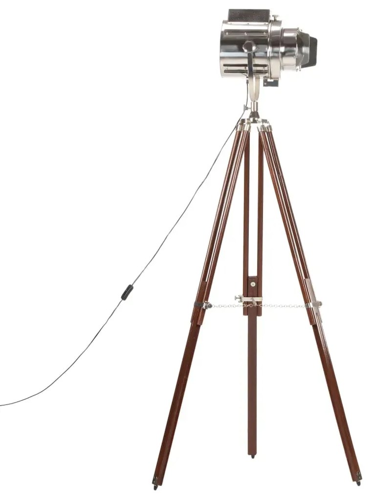 Drewniana retro lampa podłogowa regulowana - EX189 N5-P07