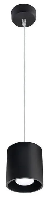 Czarna okrągła lampa wisząca E815 F1-K98